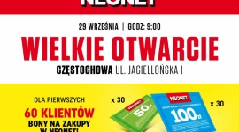 Częstochowa: Wielkie Otwarcie NEONET w DL Center Point Zakupy, LIFESTYLE - Bony zakupowe dla pierwszych 60 osób, pokazy kulinarne, promocje i obniżki cen na cały asortyment oraz atrakcje dla najmłodszych – to wszystko czeka na klientów, którzy 29 września (w czwartek) przybędą na Wielkie Otwarcie NEONET w Częstochowie.