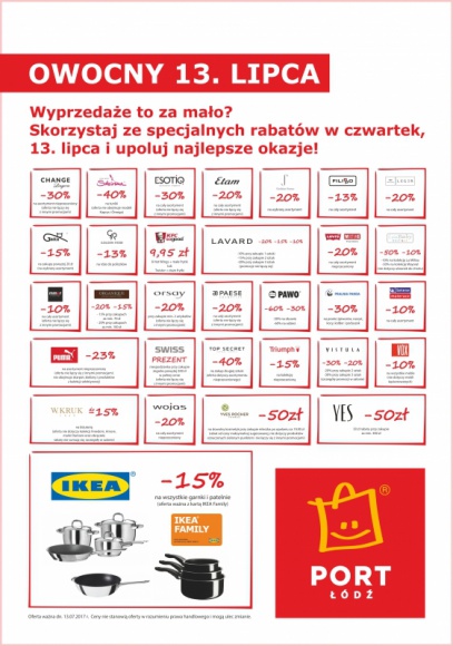 Czwartek wypełniony promocjami w Porcie Łódź