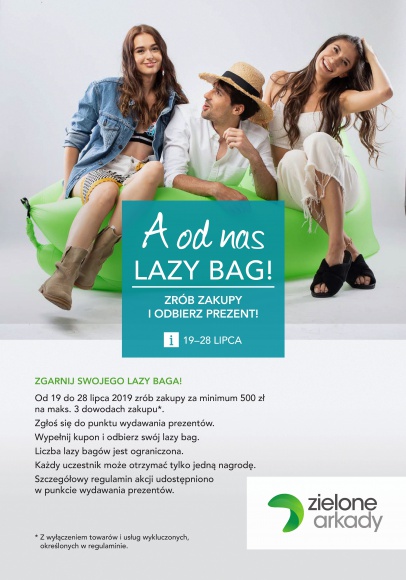 Lazy bag na wakacyjne lenistwo w Zielonych Arkadach