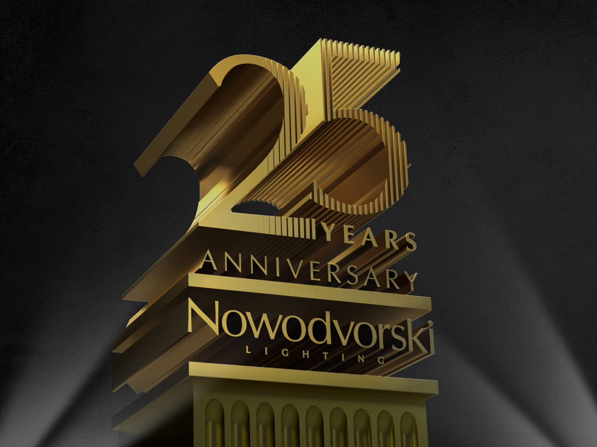 Nowodvorski Lighting świętuje 25-lecie istnienia , Nowodvorski Lighting - Miliony zadowolonych klientów, tysiące zaprojektowanych lamp i pozycja lidera sektora dekoracyjnych opraw oświetleniowych zarówno w Polsce, jak i w Europie Środkowo-Wschodniej – tak w skrócie opisać można dziś markę Nowodvorski Lighting. W tym roku firma świętuje 25 lat istnienia.