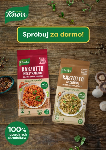 Smakuj i wygrywaj! KASZA PEŁNA SMAKU KNORR – akcja darmowego próbowania