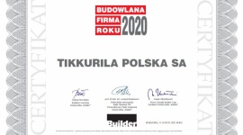 Tikkurila z tytułem „Budowlanej Firmy Roku 2020”